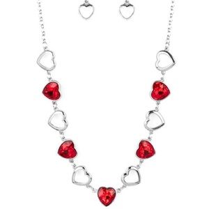 Contemporary Cupid Red Necklace P2WH-RDXX—319KN